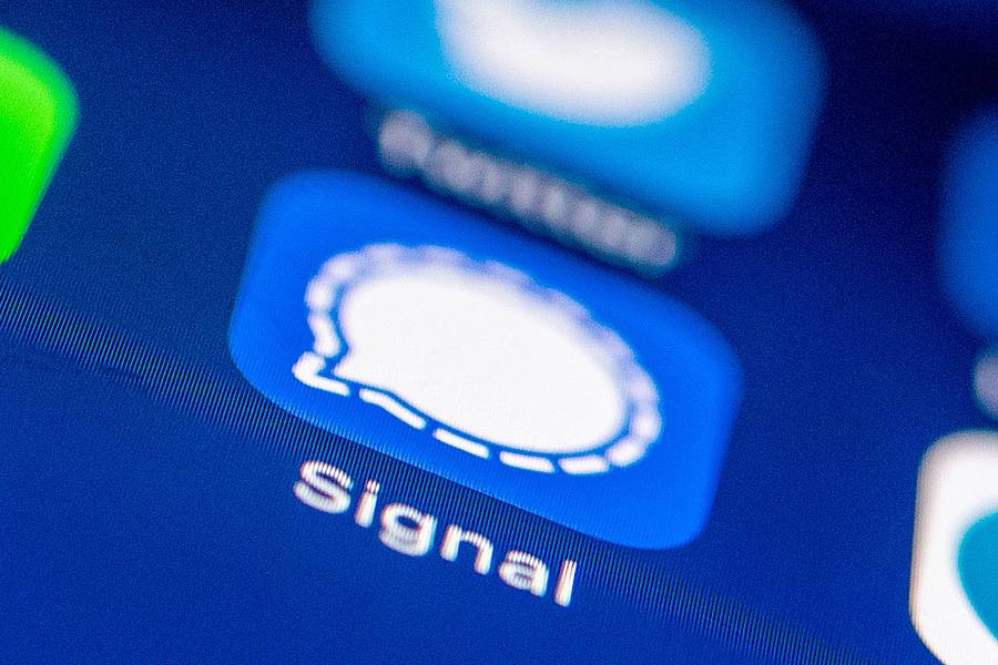 Das Logo des Messenger Dienstes Signal 