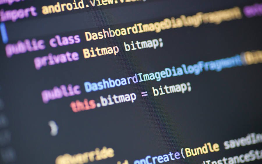 Programmiercode auf einem Bildschirm