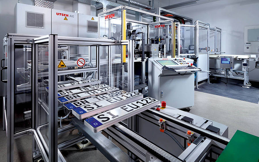 Maschine im Werk der Erich Utsch AG