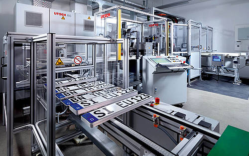 Maschine im Werk der Erich Utsch AG