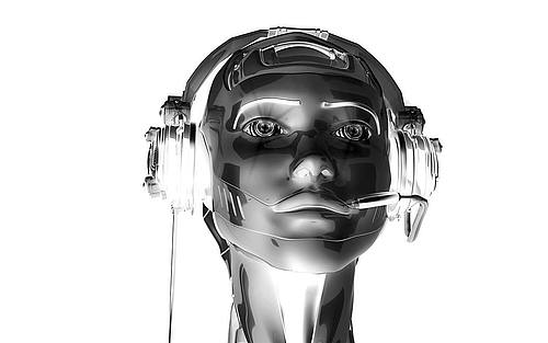 Cyborg-Kopf