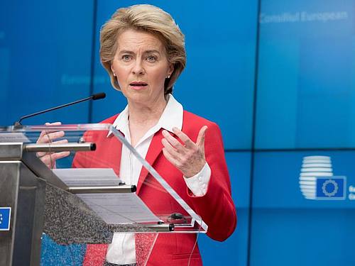 EU-Kommissionschefin Ursula von der Leyen. Foto: Etienne Ansotte/European Commission/dpa