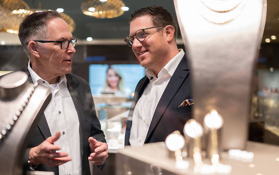 Markus Viegener und Roland Kaulfuß, Juwelier Kraemer