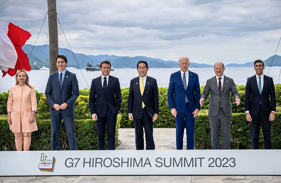 Die Staats- und Regierungschef der G7