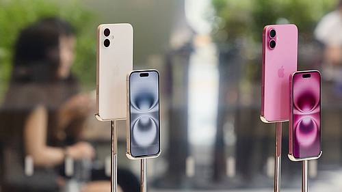 iPhones im Schaufenster