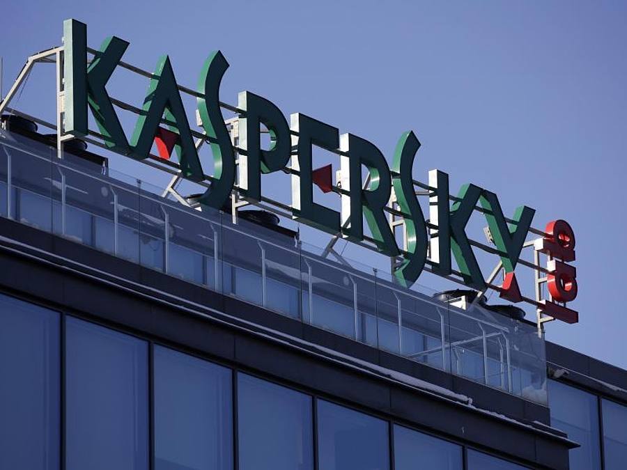 Die Zentrale des IT-Sicherheitsspezialisten Kaspersky in Moskau. Foto: Pavel Golovkin/AP/dpa