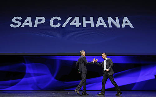 SAP-CEO Bill McDermott (links) und Alex Atzberger 