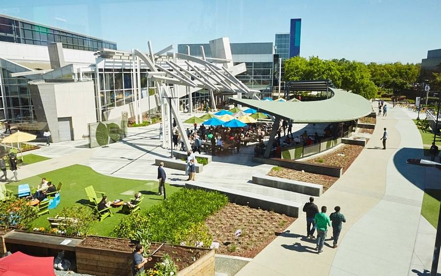Der Google Campus in Mountain View