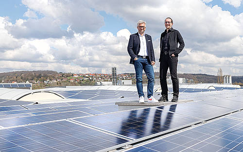 Alexander Schütt und Dr. Frank Morawietz, BayWa r.e. Solar Energy Systems.