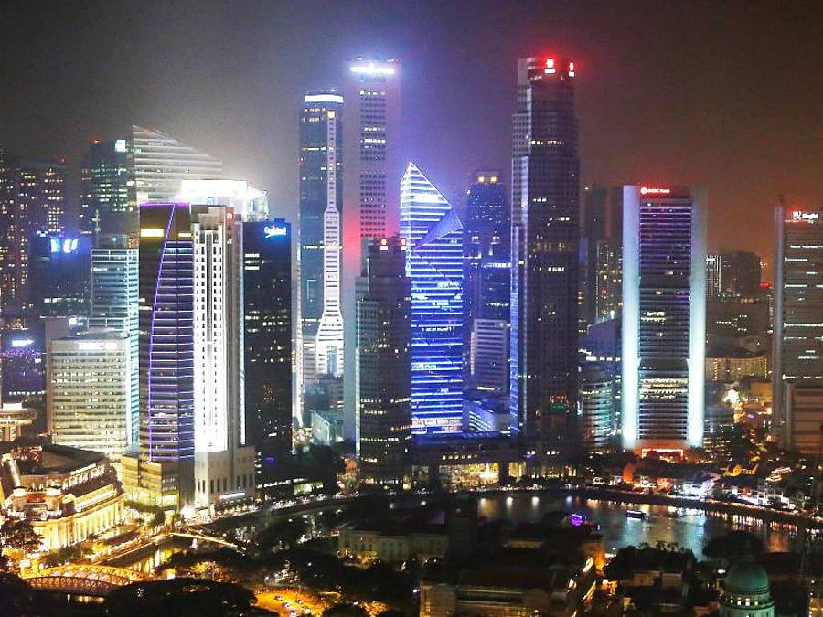 Finanzdistrikt von Singapur. Foto: How Hwee Young/epa/dpa