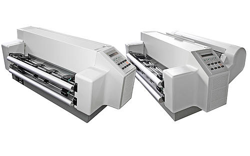 Die beiden neuen LPM-Modelle PP 407 (links im Bild) und PP 408 (mit integrierter Schneidefunktion) von der Psi Matrix GmbH
