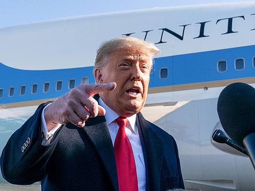 Auch Youtube verbannt Donald Trump - zumindest zeitweise. Foto: Alex Brandon/AP/dpa