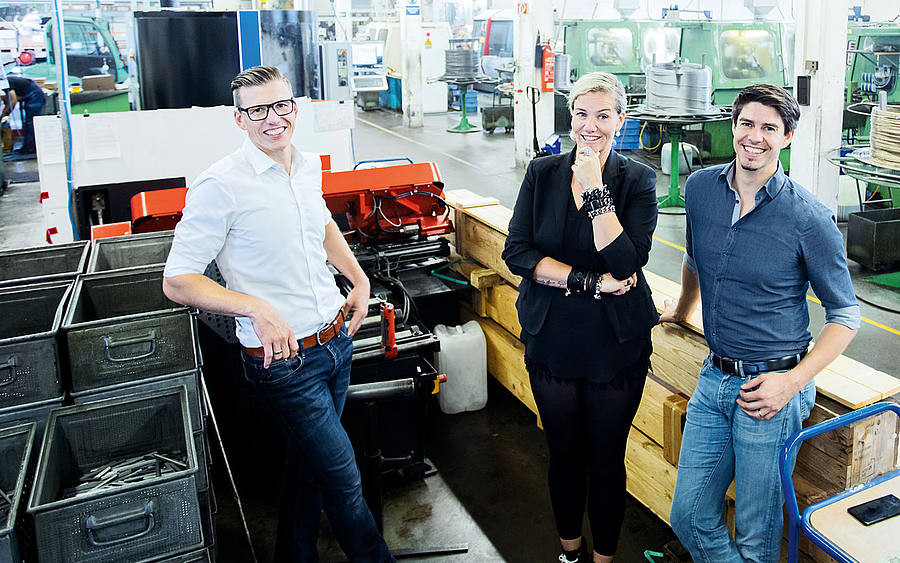 Fam. Linner in der eigenen Firma