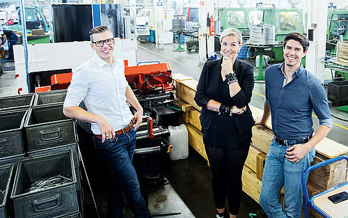 Fam. Linner in der eigenen Firma