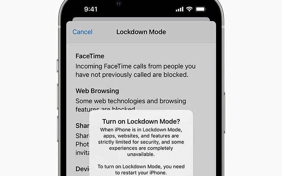 Mit dem „Lockdown Mode“ können User ihre Geräte besser schützen.