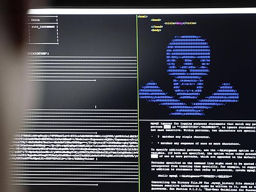 Die Angst vor Erpresser-Software wächst - der Markt für mehr IT-Sicherheit laut Bitkom ebenso. Foto: Frank Rumpenhorst/dpa