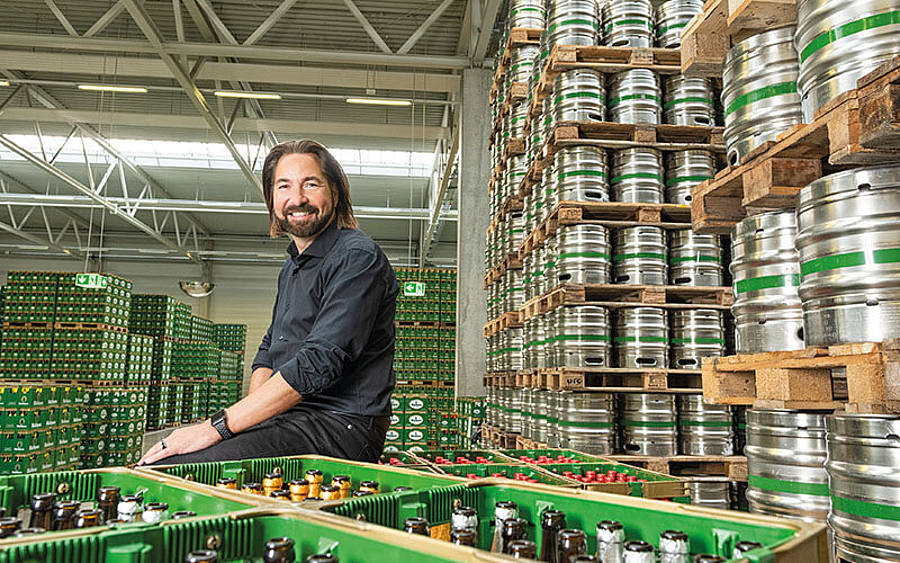 Dieter Schmid von der Privatbrauerei Waldhaus 