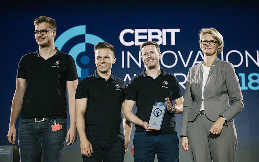 Der Cebit Innovation Award 2018 ging an das Projekt AIPARK