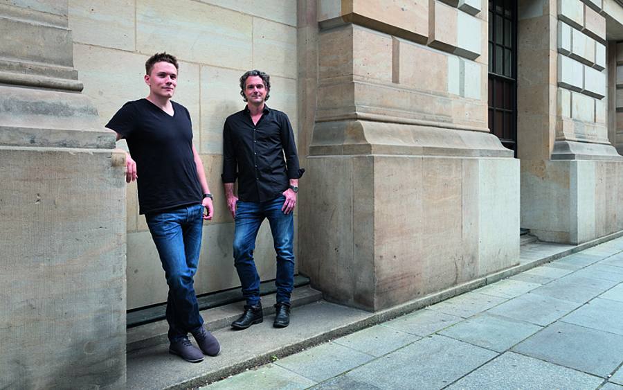 Die Gründer des Tech-Start-ups Nepos: Paul Lunow (li.) und Florian Schindler 