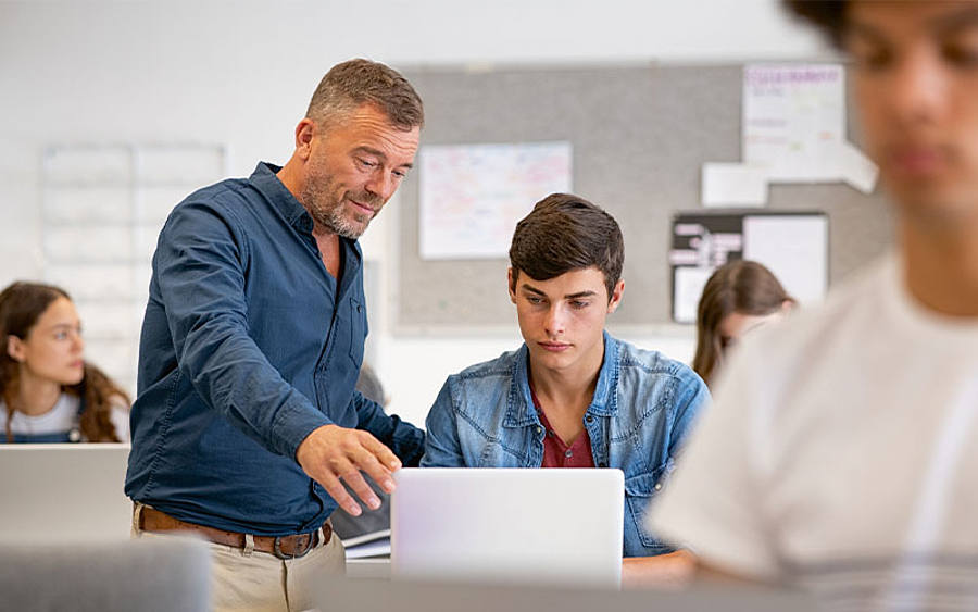 Lehrer und Schüler