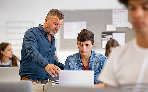 Lehrer und Schüler