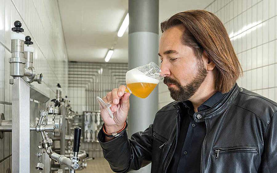 Dieter Schmid von der Privatbrauerei Waldhaus 