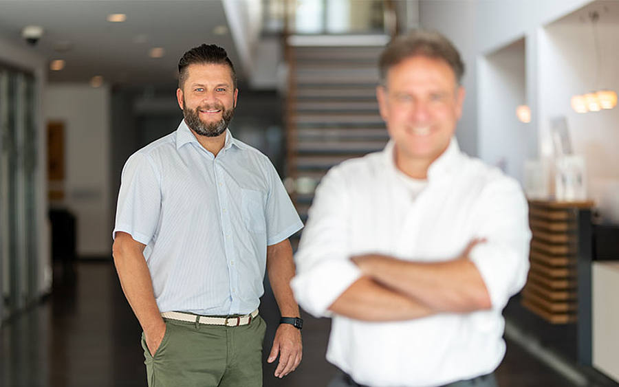 Dave Meike IT-Leiter bei Beko Technologies und Norbert Strack Geschäftsführer bei Beko Technologies