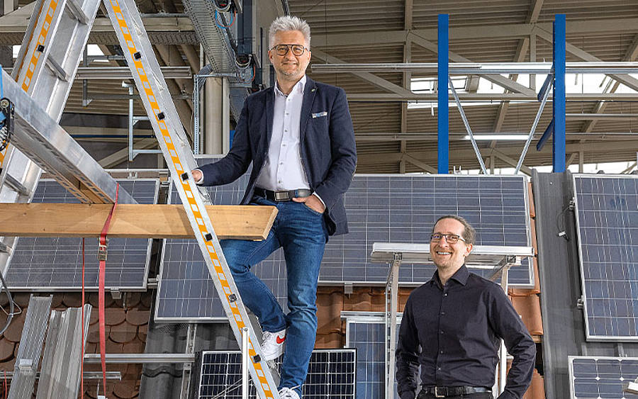 Alexander Schütt und Dr. Frank Morawietz, BayWa r.e. Solar Energy Systems.