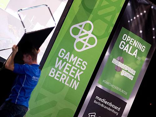 Die Computer- und Videospielmesse Gamesweek in Berlin findet im Säälchen am Ostbahnhof statt. ((Foto: Lisa Ducret))