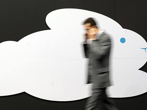 Cloud-Symbol auf der Cebit in Hannover
