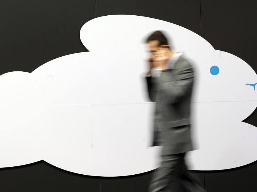 Cloud-Symbol auf der Cebit in Hannover