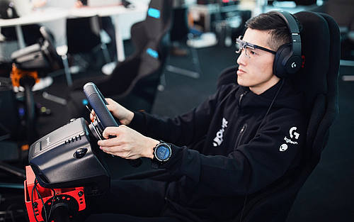 E-Sport-Profi in Aktion