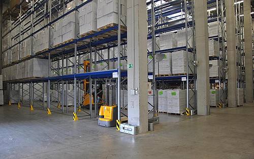 Ein Logistikzentrum von Siemens Healthineers