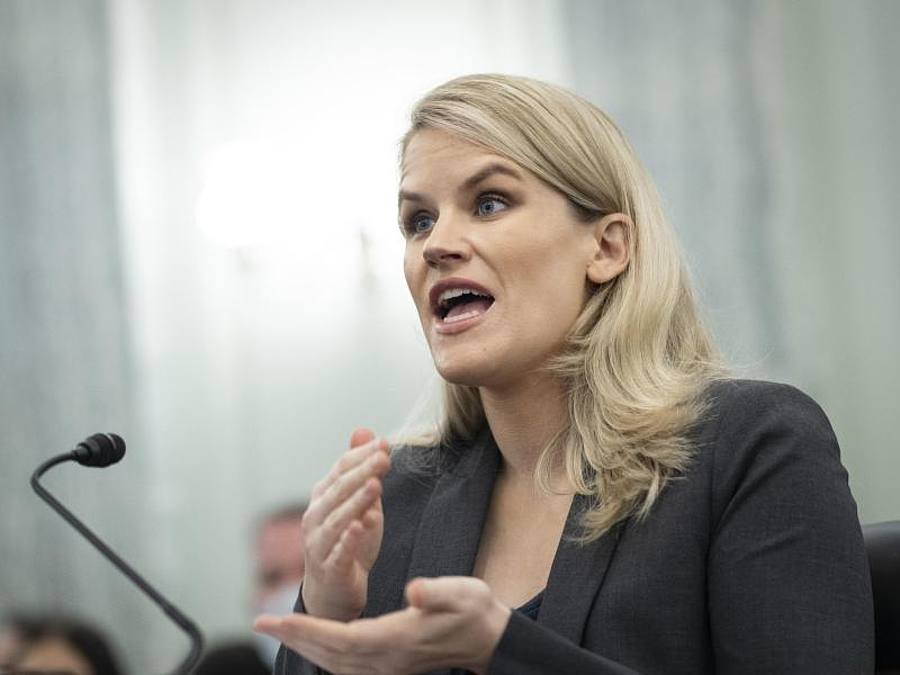 Frances Haugen: „Aus eigenem Antrieb wird Facebook weiter Entscheidungen treffen, die gegen das öffentliche Wohl gehen.“. Foto: Drew Angerer/Pool Getty Images North America/AP/dpa
