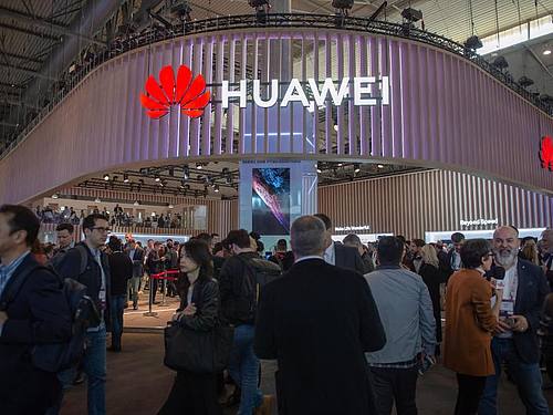 Der Stand des Netzwerkausrüsters und Smartphone-Anbieters Huawei auf dem MWC ((Foto: Andrej Sokolow))