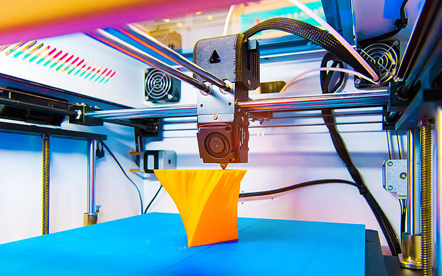 3D- Drucker am drucken 