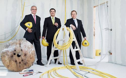 Die Macher der Technogroup (von links): Alfried Netzband, Claus Fischer und Gebhard Dieser