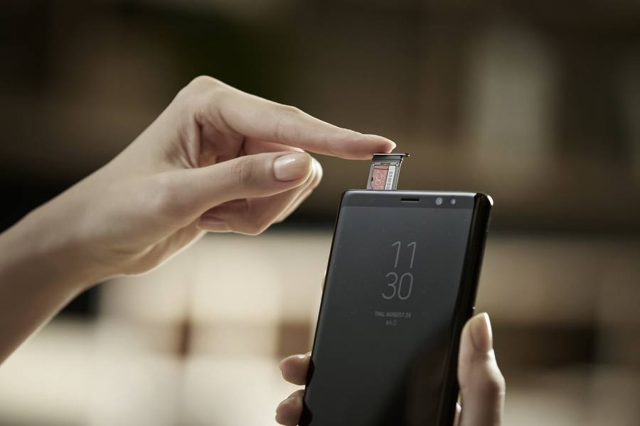 Der Speicher des Galaxy Note 8 ist erweiterbar.