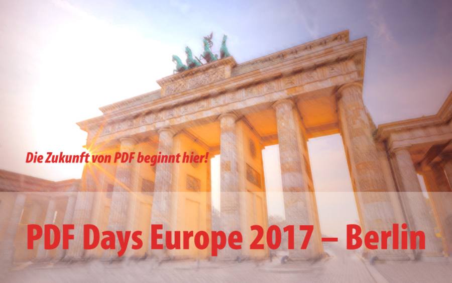 Die PDF Days Europe 2017
