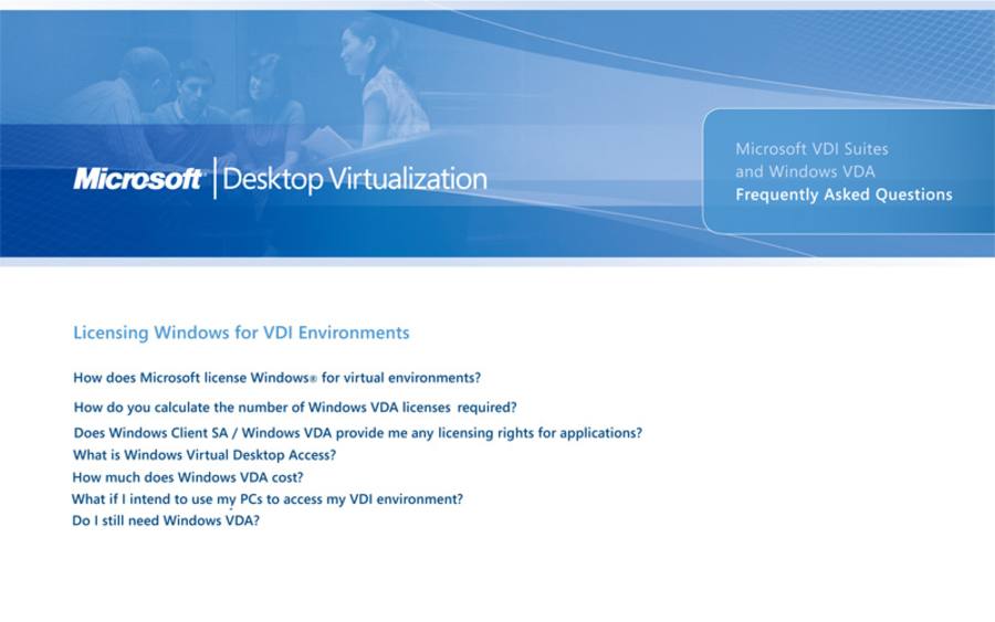 Microsoft VDI Suites und Windows VDA – FAQ