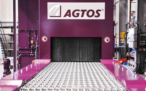 Drahtgurt-Strahlanlage von Agtos