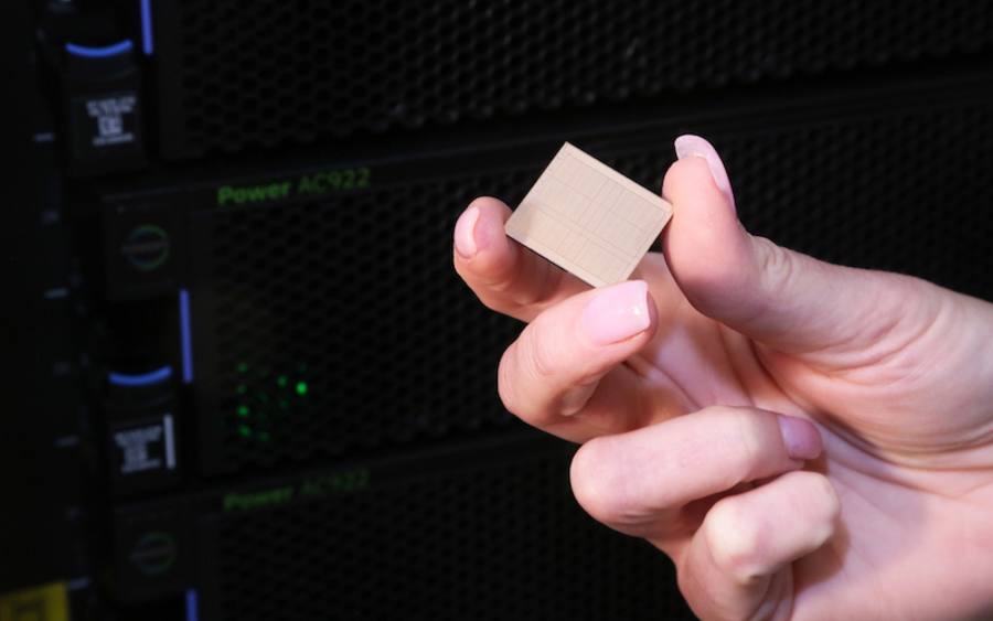 Power9-Chip vor dem Power-System AC922
