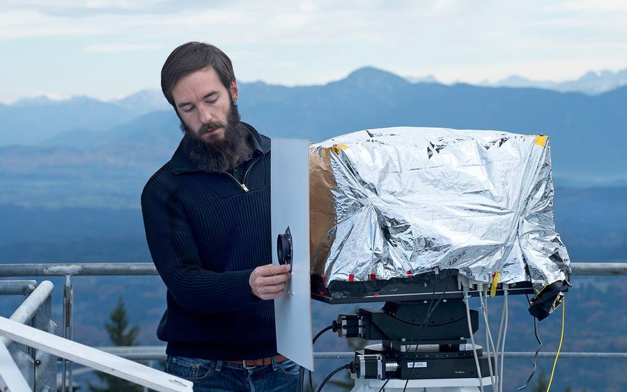 Auf dem Berg: Vorbereitung des Datenempfangs