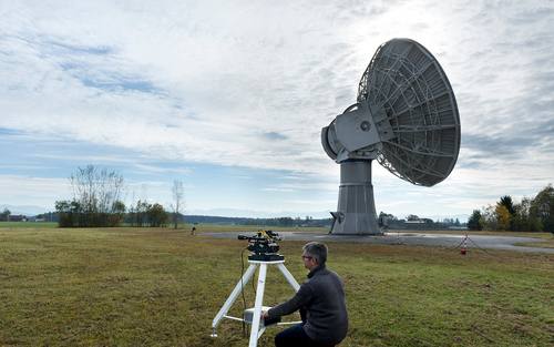 Im Tal: Vorbereitung der Laserübertragung