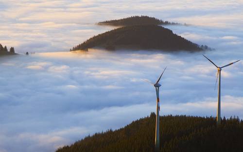 Windräder auf dem Schauinsland