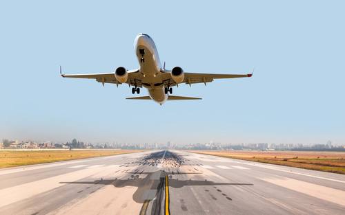 Flugzeug hebt ab