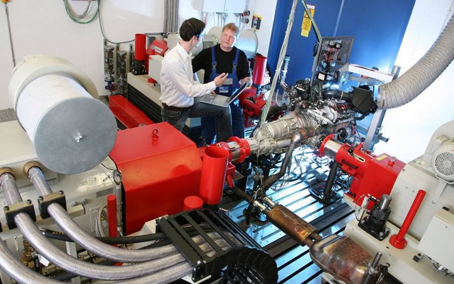 Pkw-Automatgetriebe Funktionsprüfstand, Bildquelle: ZF