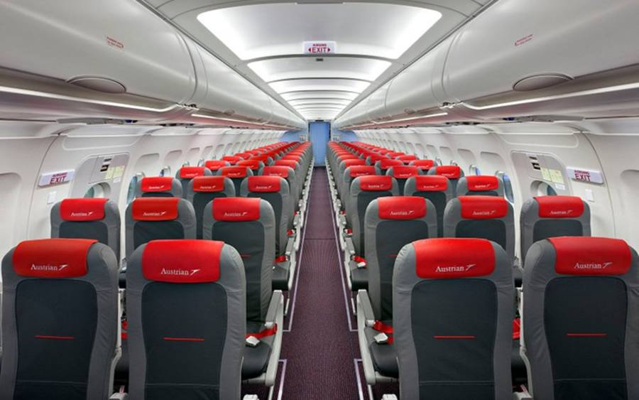 Flugzeugkabine, Bildquelle: Austrian Airlines