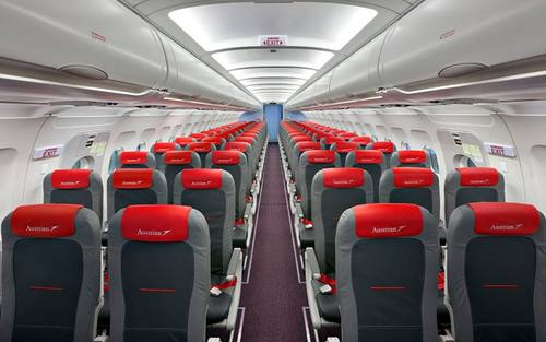 Flugzeugkabine, Bildquelle: Austrian Airlines