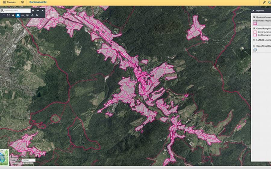Online-Geodatenportal für Baden-Baden